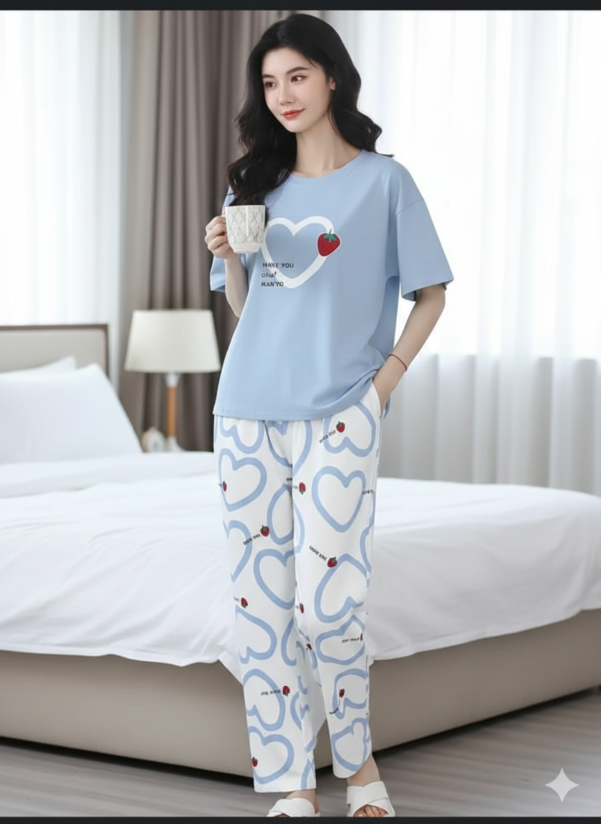 Women’s Printed Night Suit
